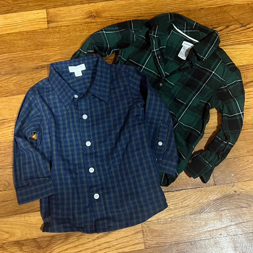Toddler boys button downs